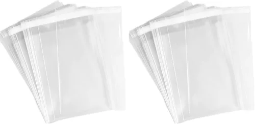 Miniatura 3 de Delatanus 150 bolsas de celofán transparente de 5-1/2 pulgadas x 7-1/2 pulgadas, fundas gruesas de plástico para tarjetas de felicitación
