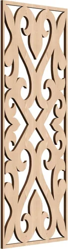 Miniatura 134 de Keene Paneles de pared decorativos de madera con calado, 9 3/8 pulgadas de ancho x 24 3/8 pulgadas de alto x 1/4 de alto, roble rojo rojo (Red Oak)