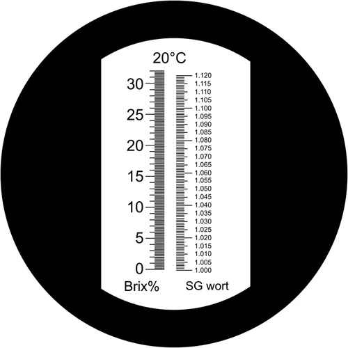 Miniatura 4 de Cerveza Brix y Refractómetro de gravedad específica con ATC óptica doble escala 0 ~ 32% Brix 1.000-1.120 SG Wort Hacer cerveza elaboración