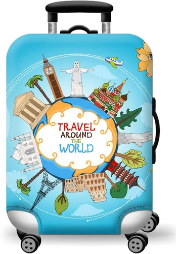 Miniatura 14 de WUJIAONIAO Funda para Equipaje de Viaje Funda para Maleta Equipaje Protector 18-32 Pulgadas, Moda