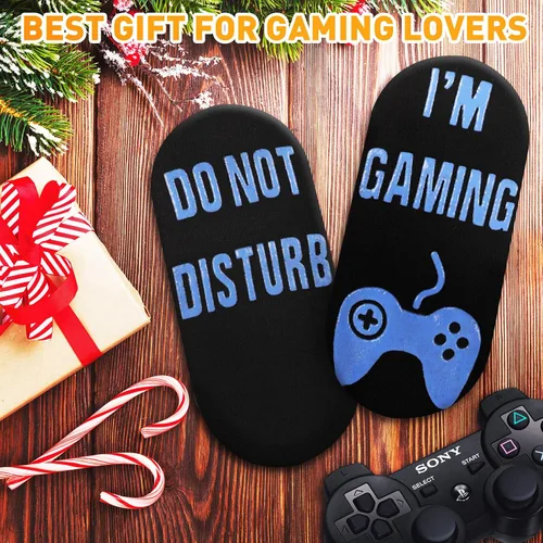 Miniatura 4 de Calcetines de juego Do Not Disturb, calcetines de gamer, regalos para adolescentes, niños, mujeres, padres, padres, hijos, amantes del juego