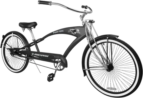 Miniatura 13 de MICARGI Bicicleta híbrida para adultos de 24/26 pulgadas, bicicleta híbrida de 1/7 velocidades para mujeres, hombres, personas mayores, bicicleta