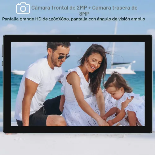 Miniatura 4 de IWEGGO Tablet Android 15, 10 pulgadas 18 GB RAM+128 GB ROM/2TB tableta expandible, procesador de cuatro núcleos de 2.0 GHz, pantalla táctil HD 1280