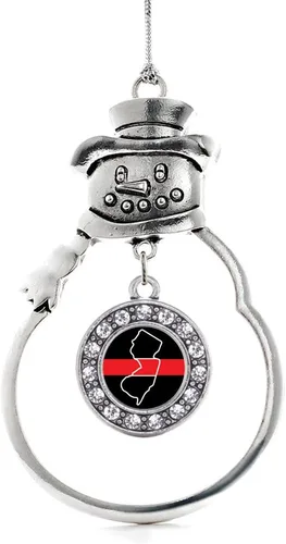 Miniatura 236 de Inspired Silver - Roller Queen - Adorno de Navidad plateado - Adorno circular para árbol de Navidad con circonita cúbica - Decoración colgante