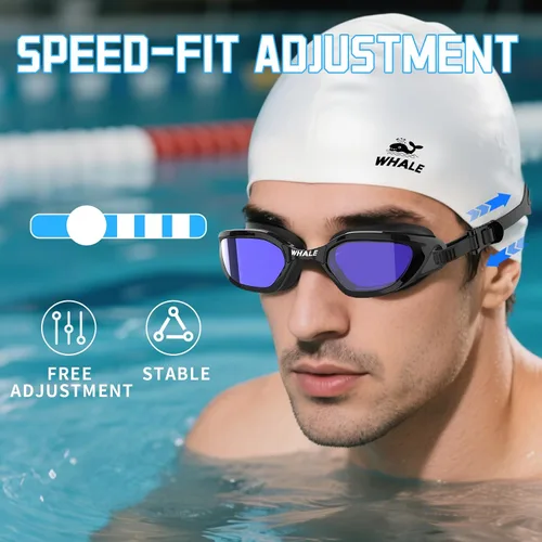 Miniatura 4 de Whale Gafas de natación polarizadas UV400 antivaho adecuadas para adultos y adolescentes