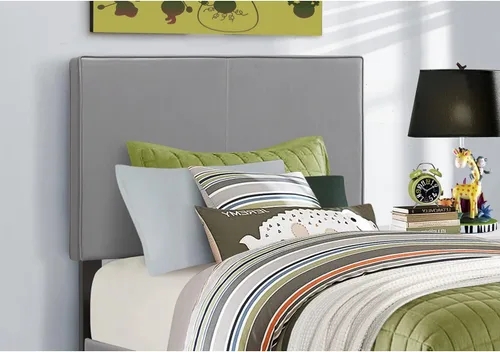 Miniatura 2 de Monarch specialties , Cama, aspecto de cuero, plata, individual plateado