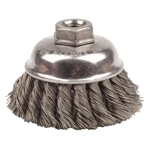 Miniatura 12 de Weiler 13286 Cepillo de alambre de alambre de una hilera de 2-3/4 pulgadas, relleno de acero de 0.020 pulgadas, tuerca UNC de 5/8"-11, fabricado