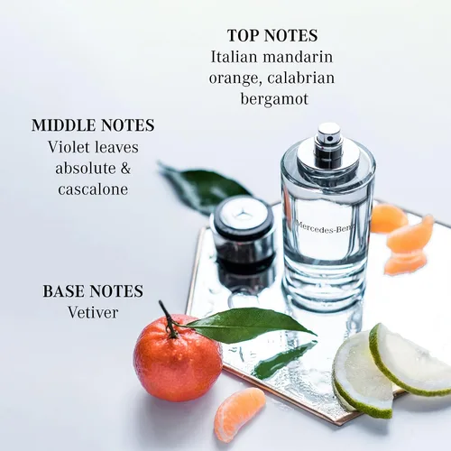 Miniatura 5 de Mercedes Benz para hombres – Colonia de larga duración para hombres – Notas de bergamota, limón y cedro – Eau de Toilette de uso diario en botella