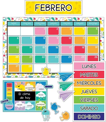 Miniatura 11 de Carson Dellosa We Belong - Juego de 137 piezas de calendario de pared, encabezados mensuales, días festivos, cumpleaños, cubiertas de números