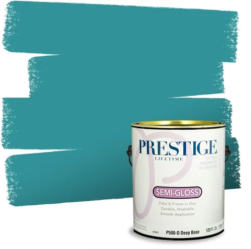 Miniatura 156 de PRESTIGE Pintura interior e imprimación en uno, salpicaduras acuosas, cáscara de huevo, 1 galón