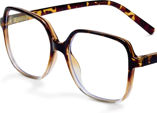 Miniatura 11 de Miyya Gafas de Bloqueo de Luz Azul para Mujeres, Gafas de Luz Azul para Mujeres Gafas de Moda Sobredimensionadas *Leopardo diluido azul