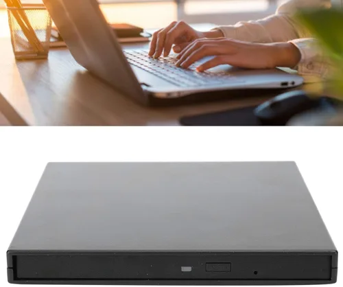Miniatura 5 de 125 Unidad de CD externa, caja de unidad óptica SATA de 0.374 in, caja dura externa, kit de almacenamiento para computadora portátil y computadora