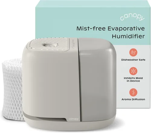 Humidificador de Cama Canopy 2.0, Moonstruck, Tiempo de Funcionamiento de 36 Horas, Capacidad de 2.5L - Luz de Lectura y Ruido Blanco - Alivio de