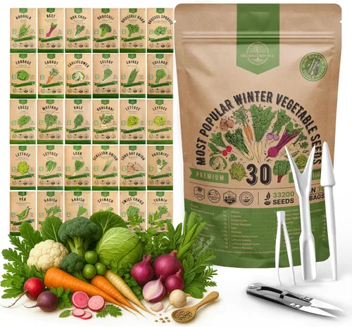 Miniatura 12 de Paquete de variedad de 25 semillas de vegetales y frutas de verano - más de 1,870 semillas autóctonas sin OMG para jardinería en interiores