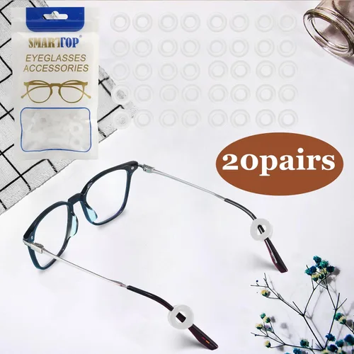 Miniatura 2 de SMARTTOP 14 Pares de Agarres/Fundas para Orejas de Anteojos Sujetador - Ganchos para Orejas de Gafas - Agarre Cómodo Antideslizante para Orejas