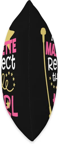 Miniatura 2 de I'm a Majorette Respect the Twirl Throw Pillow