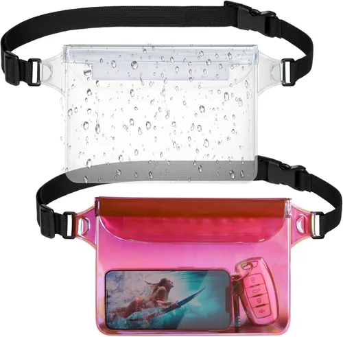 Miniatura 10 de F-color Riñonera impermeable – Cruise Essentials 2026 – Bolsa impermeable con correa ajustable en la cintura, bolsa seca enrollable con triple