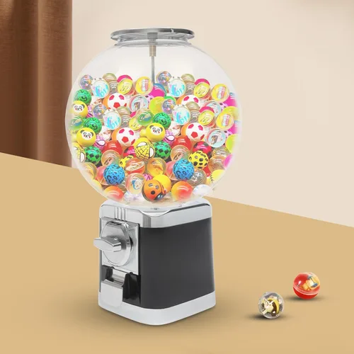 Miniatura 7 de DUIBAII Máquina comercial de dulces, máquina expendedora de dulces, máquina de chicles para niños, máquina rectangular de goma de mascar