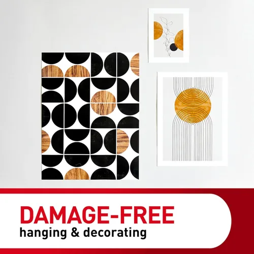 Miniatura 5 de Command Small Poster Strips, 128 White Adhesive Strips (2 Packs of 64), Damage-Free Hanging for Posters, Kids’ Artwork, Banners & Signs, No Tools