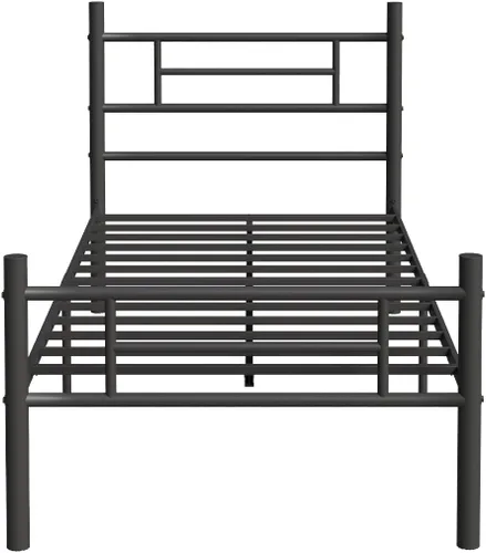 Miniatura 8 de Novilla - Base de cama individual con cabecero y estribo, base de cama de plataforma metálica de 14 pulgadas, almacenamiento debajo de la cama