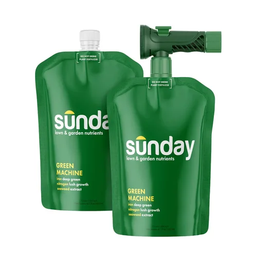 Miniatura 8 de Sunday Lawn Kickstart + Green Machine Granular Lawn Fertilizer Mixed Pack, Quick Green-Up + Sustained Growth, 25-0-4 and 30-0-5 NPK, Zero