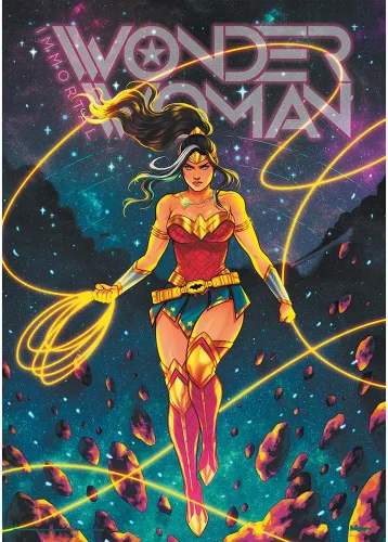 Miniatura 10 de MIGHTYPRINT DC Comics - Wonder Woman - Collage de cómics de la Liga de la Justicia - Arte de pared duradero de 17 x 24 pulgadas, no hecho de papel