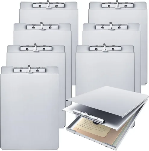 Miniatura 9 de Henoyso 1 portapapeles de almacenamiento de metal a granel de aluminio resistente para profesores, contratistas, construcción médica, oficina