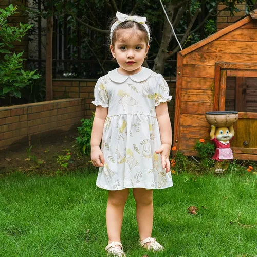 Miniatura 77 de pureborn Vestido de bebé niña 0-24 meses