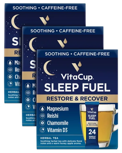 Miniatura 12 de VitaCup Paquetes instantáneos de té verde, mejora la energía y la desintoxicación con matcha, moringa, vitaminas B, D3, fibra, keto, paleo, vegano