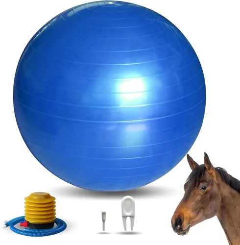 Pelotas de juego de caballos de 17 pulgadas Pelota de pastoreo anti-estallido para caballo Mega Equino Ball para jugar Entrenamiento Caballos