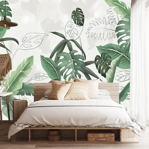 Miniatura 16 de Bormia Road Forest - Papel pintado de pared para dormitorio, tamaño grande, 108 x 75 pulgadas 008