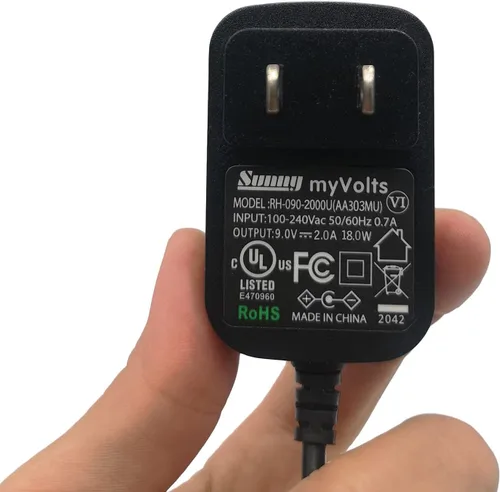 Miniatura 4 de MyVolts Adaptador de fuente de alimentación de 9 V compatible con teclado Casio CTK-531 - Enchufe de EE. UU