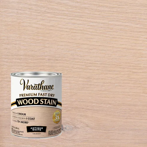 Miniatura 2 de Varathane Premium - Colorante de madera de secado rápido, cuarto de galón, color blanco envejecido Blanco antiguo