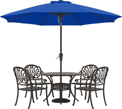 Miniatura 20 de ABCCANOPY Sombrilla de patio al aire libre de 7.5 pies, sombrilla de mesa con protección UV con manivela para una fácil instalación, adecuada