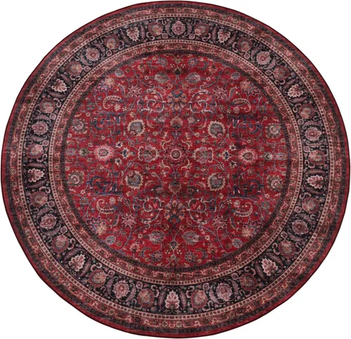 Miniatura 300 de GLN Rugs Traditional Collection - Alfombra de felpilla lavable a máquina, tradicional lavable, antideslizante, alfombra de felpilla de pelo corto