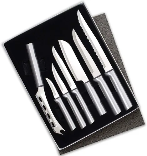 Miniatura 10 de Rada Cubiertos The Starter Gift Part 2 Set de regalo (G248), juego de cuchillos de 7 piezas, cuchillas de acero inoxidable, mango negro