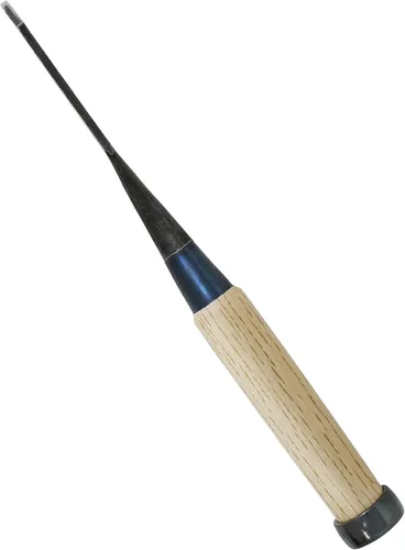 KAKURI Cincel de mortaja japonés para carpintería 1/8" (3 mm), fabricado en Japón, cincel de madera Oire Nomi, hoja de acero japonés de alto carbono