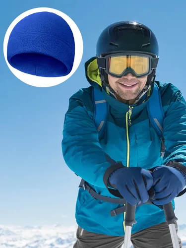 Miniatura 2 de 4 gorras de calavera para hombre, gorro de forro polar suave, grueso, resistente al viento, para exteriores, para mujer