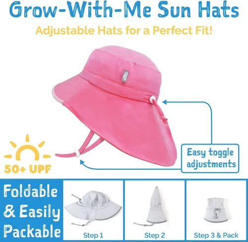 Miniatura 3 de JAN & JUL Sombreros de sol de secado rápido UPF 50+ para niños
