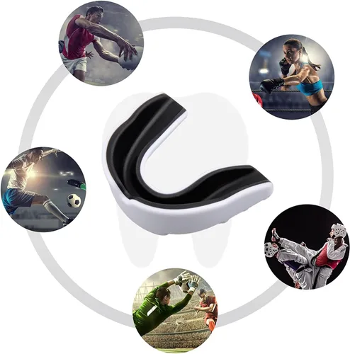 Miniatura 5 de Paquete de 3 protectores bucales para niños y jóvenes, protectores bucales para boquilla para niños y jóvenes, para MMA, boxeo, rugby, kickboxing