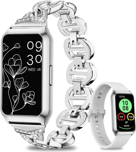 Miniatura 10 de Reloj inteligente, reloj de seguimiento de actividad física de 7 días + batería con frecuencia cardíaca, contador de pasos, calorías, SPO2, monitor