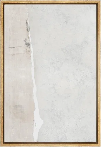 Miniatura 43 de SIGNWIN Lienzo enmarcado para pared, nubes blancas sobre el mar azul marino, pintura al óleo del océano costero, primer plano abstracto, moderno