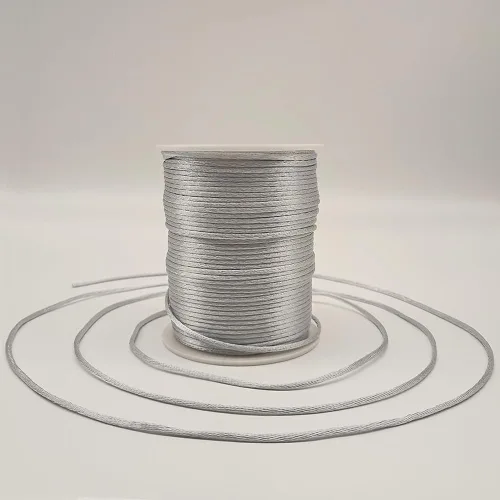 Miniatura 8 de 2 mm 330 Pies de Cordón de Nylon Satinado para Hacer Joyería, Pulseras, Collares, Hilo para Enhebrar, Rattail, Macramé, Kumihimo, Nudo Chino