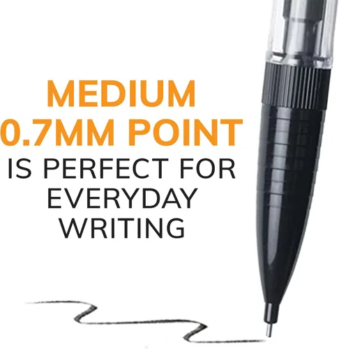 Miniatura 3 de BIC Lápices mecánicos Xtra-Smooth con borradores, punta media (0.7mm), paquete de 10 unidades, lápices mecánicos a granel para suministros escolares