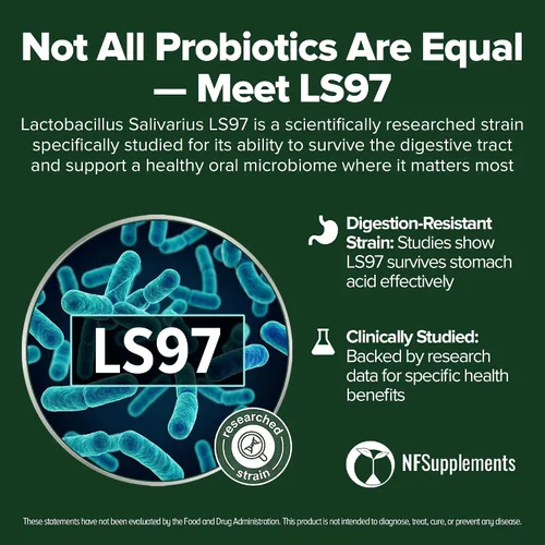 Miniatura 2 de Lactobacillus Salivarius probiótico 240 tabletas (suministro para 4 meses) - Cepa investigada LS97 - 3 mil millones de UFC - Soporte para la salud
