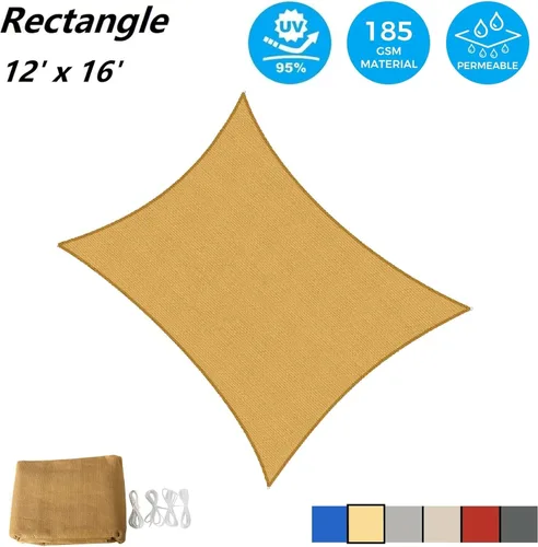 Miniatura 2 de AsterOutdoor Toldo parasol rectangular de 12 x 16 pies, Toldo con bloqueador UV para patio, patio trasero, césped, jardín, actividades al aire Arena