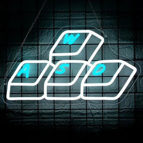 Miniatura 8 de Decoración de sala de juegos, letrero de neón de nivel superior para decoración de pared, accesorios de juegos, letrero LED regulable