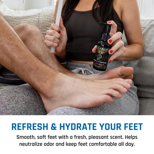 Miniatura 9 de Derm Dude Holy Foot Cream Crema hidratante diaria para pies con DeoPlex para frescura y arrurruz para una hidratación ligera Aroma de coco Rush