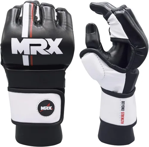 Miniatura 3 de Guantes MMA para combate, con palma ventilada abierta, guantes de artes marciales adecuados para hombres y mujeres, lucha de jaula kara