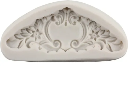 Miniatura 8 de Moldes de silicona estilo barroco con espirales, moldes de encaje, moldes de flores en relieve, molde de filigrana para decoración de pastel